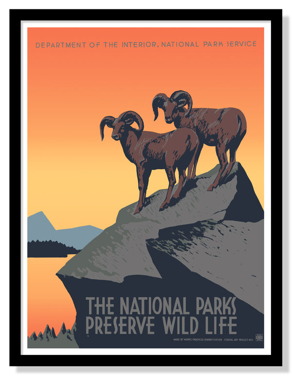 WPA Poster Screen Printed Poster Fifty-Nine Parks
